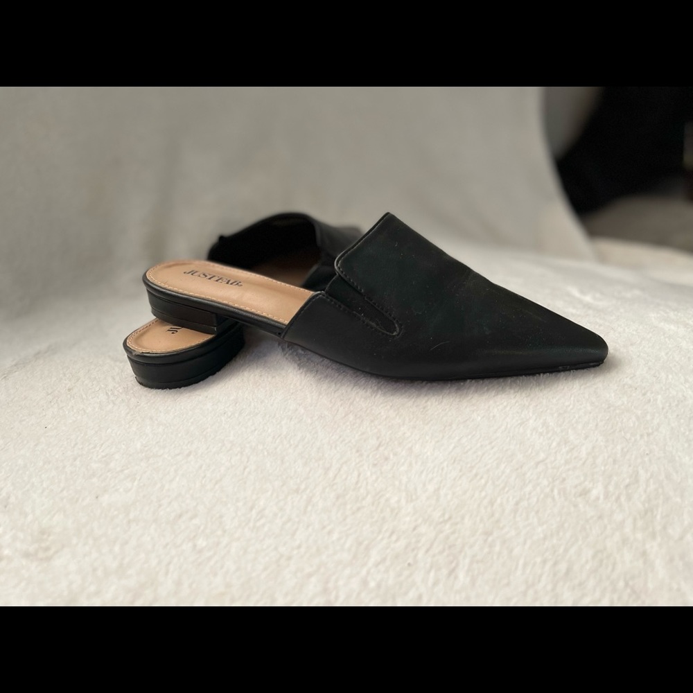JustFab pointed toe mules